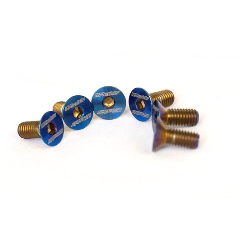 Paquete de 6 tornillos de cabeza avellanada de titanio para volantes (GReddy) 1 Paquete de 6 tornillos de cabeza avellanada de titanio para volantes (GReddy)