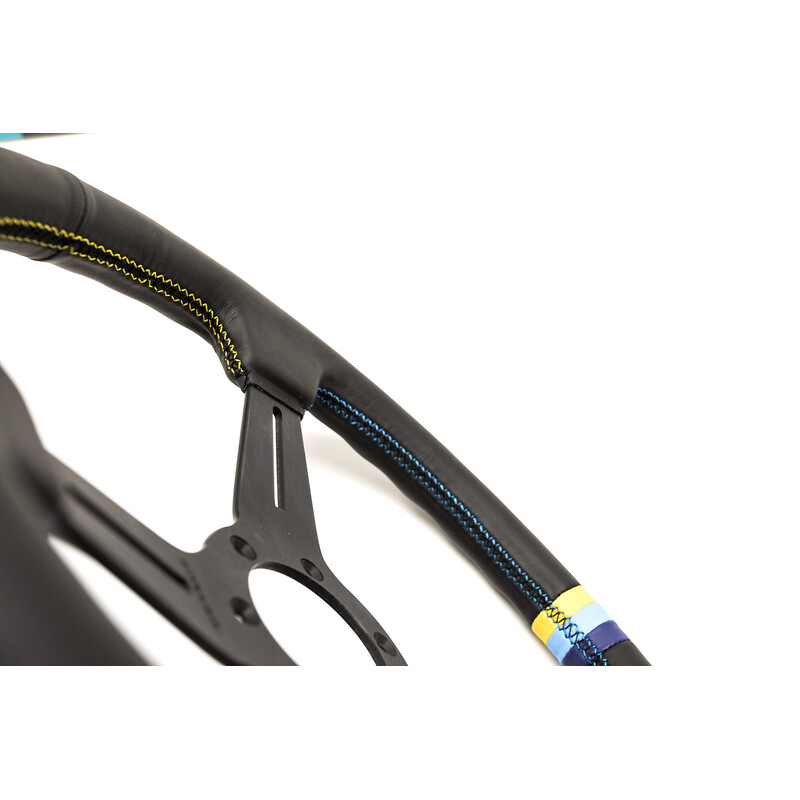 Volante GReddy Sports "Medium Type", cuero negro, radios negros - 340 mm 6 Volante GReddy Sports "Medium Type", cuero negro, radios negros - 340 mm - Imagen 6
