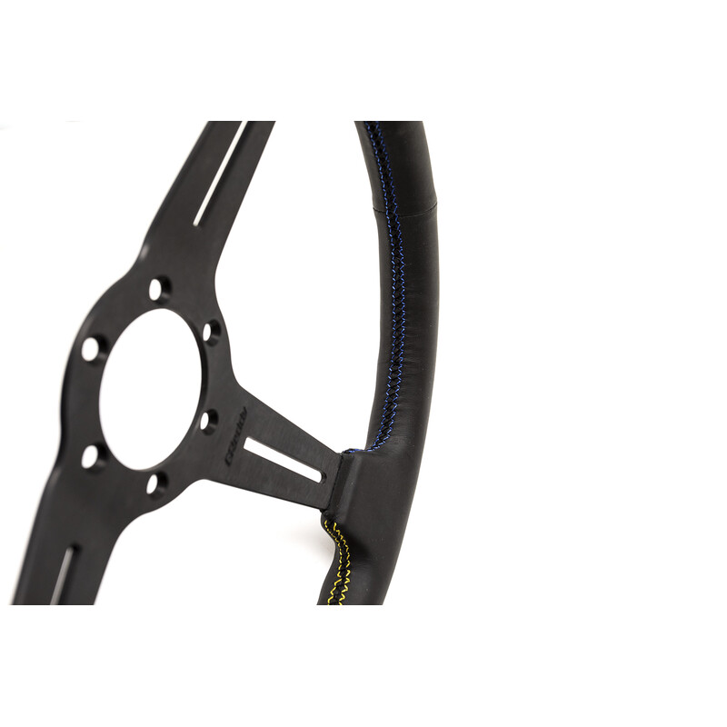 Volante GReddy Sports "Medium Type", cuero negro, radios negros - 340 mm 5 Volante GReddy Sports "Medium Type", cuero negro, radios negros - 340 mm - Imagen 5