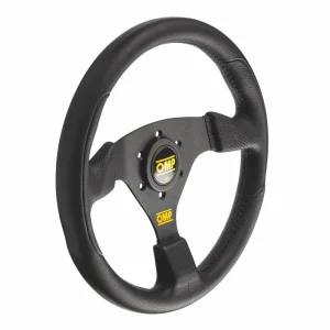 Volante OMP Racing GP (plano), costuras negras, radios negros