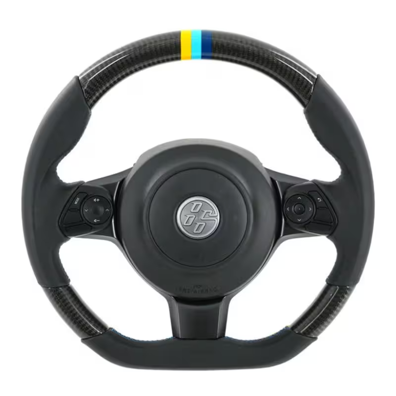 Volante de carbono negro GReddy con costura tricolor para Toyota GT86 (17-21) y GR86 1 Volante de carbono negro GReddy con costura tricolor para Toyota GT86 (17-21) y GR86